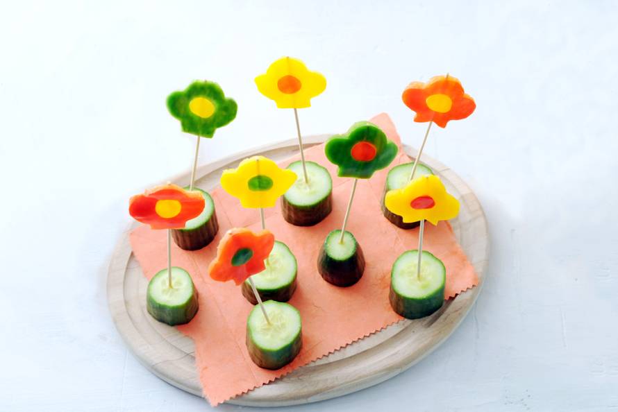 Eetbare bloemen van paprika