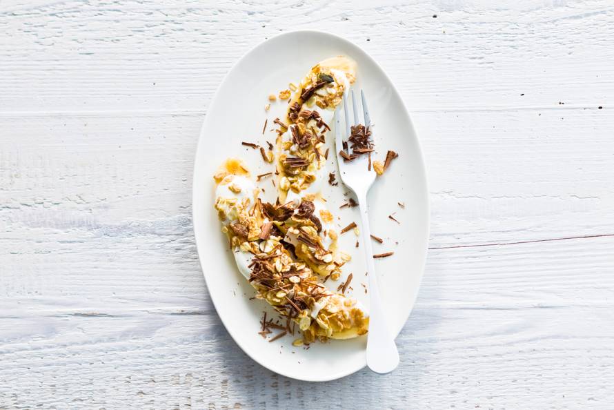 Ontbijtbananasplit