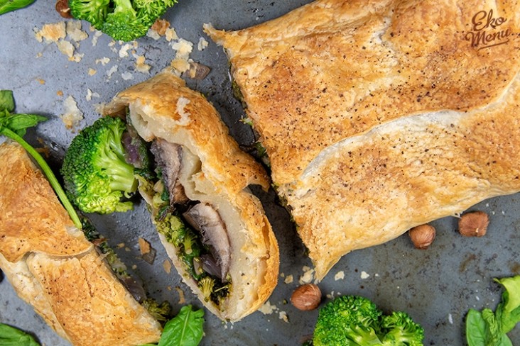 Portabella Wellington met Spinazie en Broccoli